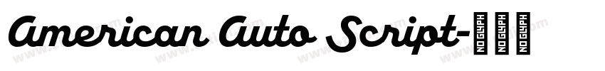 American Auto Script字体转换